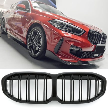 Griglia anteriore doppia striscia nero lucido BMW Serie 1 F40 F41 dal 2019