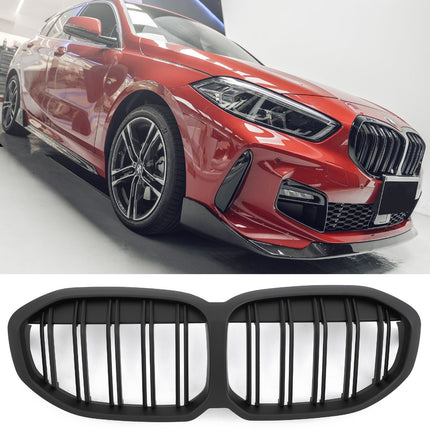 Griglia anteriore doppio ponte nero opaco BMW Serie 1 F40 F41 dal 2019