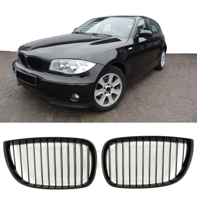 Griglia anteriore nero lucido BMW Serie 1 E87 pre-LCI 2004-2007