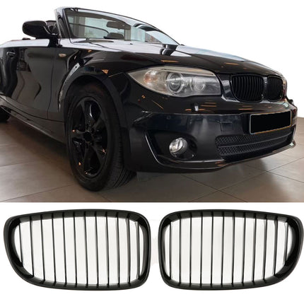 Griglia anteriore nero lucido BMW Serie 1 E87 LCI E81 E82 E88 dal 2007