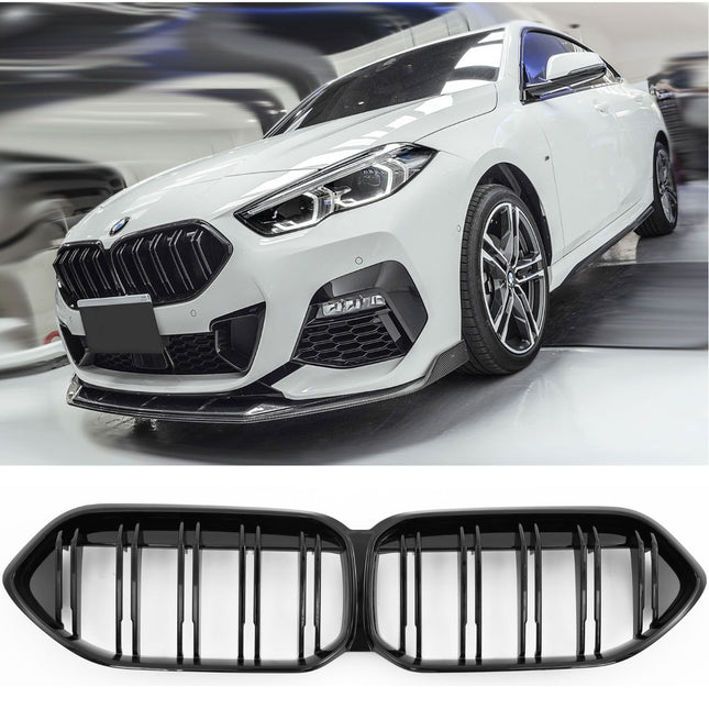 Griglia anteriore doppia barra nero lucido BMW Serie 2 F44 Gran Coupe dal 2020