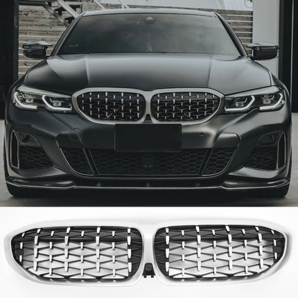 Griglia anteriore diamante cromata BMW Serie 3 G20 berlina G21 touring pre-LCI 2019-2022