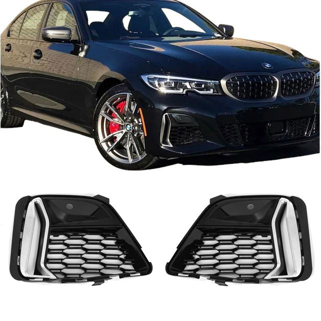 Griglie paraurti M340i Optic Chrome BMW Serie 3 G20 G21 pre-LCI M-Sport 2019-2022