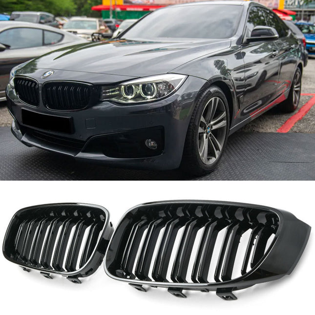 Griglia anteriore doppia barra nero lucido BMW Serie 3 F34 Gran Turismo 2013-2020