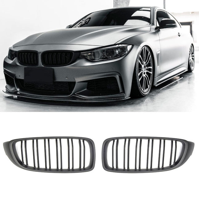 Griglia anteriore doppia barra nero opaco BMW Serie 4 F32 coupe 2013-2020