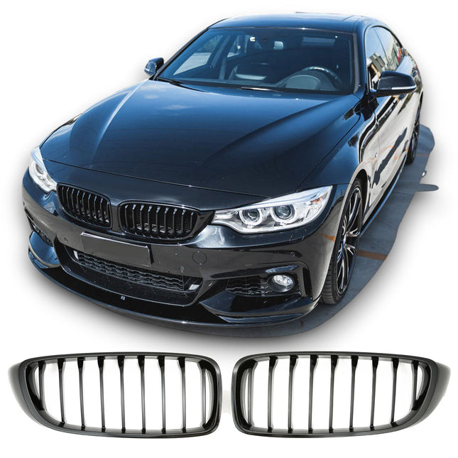 Griglia anteriore nero lucido BMW Serie 4 F32 coupe F33 cabriolet F36 gran coupe F82 M4 2013-2021