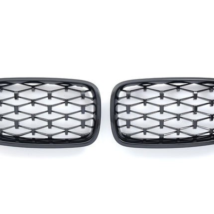 Griglia anteriore diamante nero lucido BMW Serie 5 F10 berlina F11 touring 2010-2017