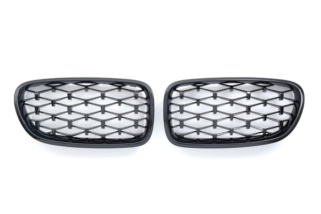 Griglia anteriore diamante nero lucido BMW Serie 5 F10 berlina F11 touring 2010-2017