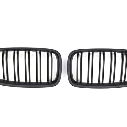 Griglia anteriore doppia barra nero opaco BMW Serie 5 F10 berlina F11 touring 2010-2017