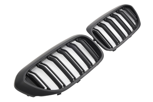 Griglia anteriore doppia barra nero opaco BMW Serie 5 G30 berlina G31 touring 2017-2020