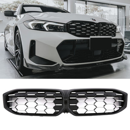 Griglia anteriore doppia barra nero cromo BMW Serie 3 G20 berlina G21 touring LCI dal 2022