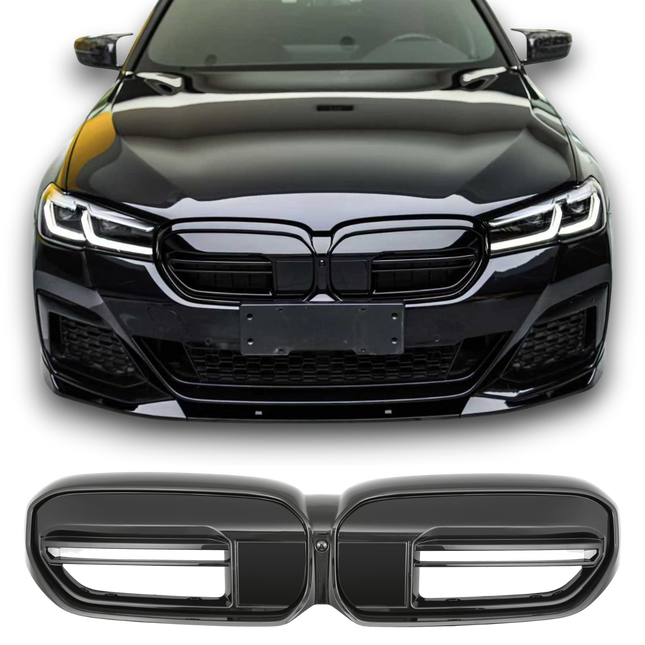 Griglia anteriore sportiva nero lucido BMW Serie 5 G30 berlina G31 touring LCI dal 2020
