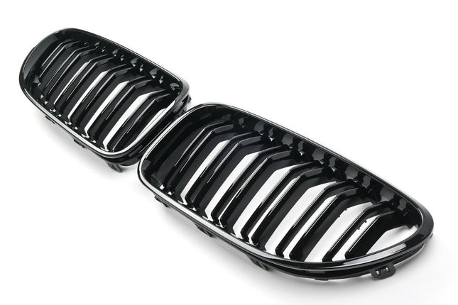 Griglia anteriore doppia barra nero lucido BMW Serie 6 F06 gran coupe F12 cabriolet F13 coupe