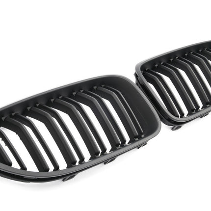Griglia anteriore doppia barra nero opaco BMW Serie 6 F06 gran coupe F12 cabriolet F13 coupe