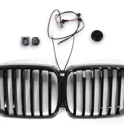 Griglia anteriore nero lucido con cornice LED BMW X5 G05 LCI dal 2023