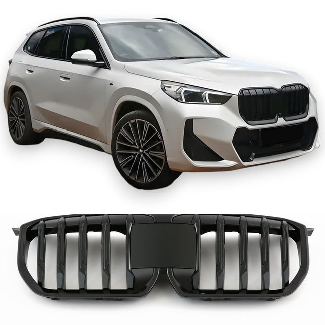 Griglia anteriore doppia barra nero lucido BMW X1 U11 dal 2022