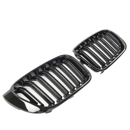 Griglia anteriore doppia barra nero lucido BMW X3 F25 X4 F26 2010-2017