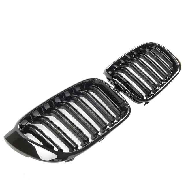 Griglia anteriore doppia barra nero lucido BMW X3 F25 X4 F26 2010-2017