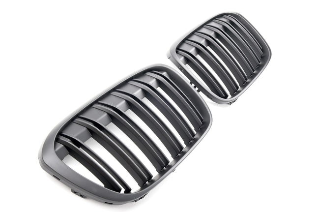 Griglia anteriore doppia barra nero opaco BMW X1 F48 2015-2019