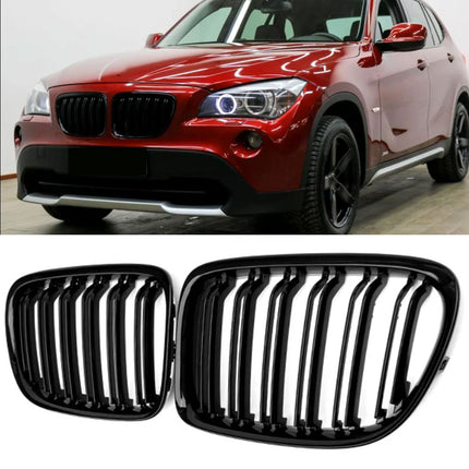 Griglia anteriore doppia barra nero lucido BMW X1 E84 LCI restyling