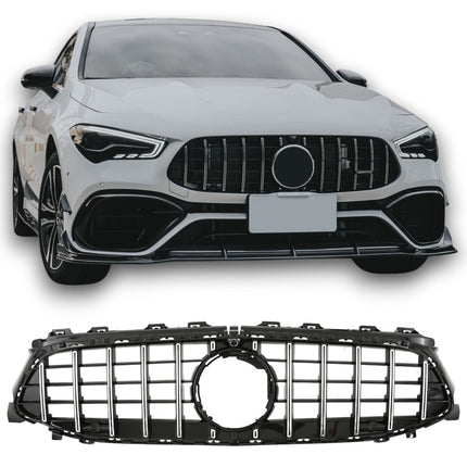Griglia Panamericana GT montanti cromati Mercedes CLA C118 X118 facelift dal 2023 telecamera 360