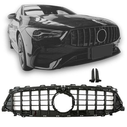 Griglia Panamericana GT nero lucido Mercedes CLA C118 X118 facelift dal 2023 telecamera 360