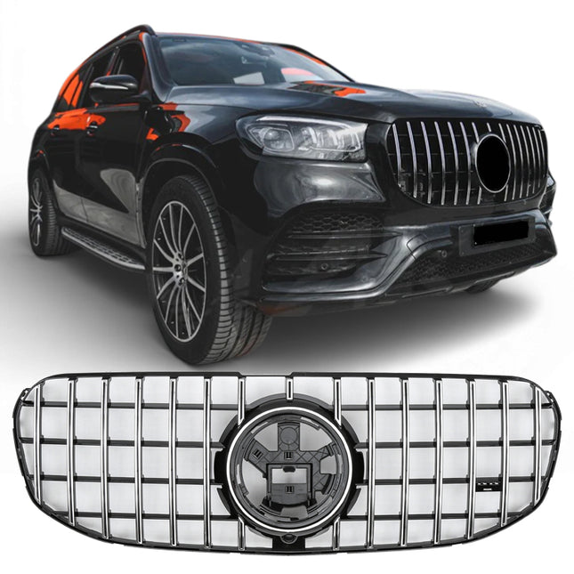 Griglia Panamericana GT montanti cromati Mercedes GLS X167 pre-restyling 2019-2023