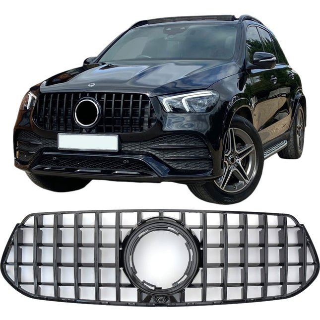 Griglia Panamericana GT nero lucido Mercedes GLE V167 C167 AMG-Line dal 2019 pre-facelift
