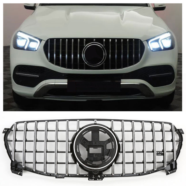 Griglia Panamericana GT montanti cromati Mercedes GLE V167 C167 standard Offroad 2019-2023