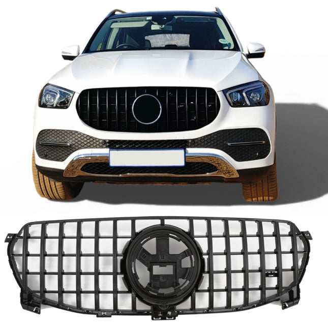 Griglia Panamericana GT nero lucido Mercedes GLE V167 C167 standard Offroad 2019-2023