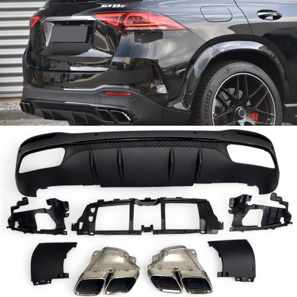 Diffusore con Terminali Cromati per Mercedes GLE SUV W167 AMG Line 2019-2023 – Art. 167600