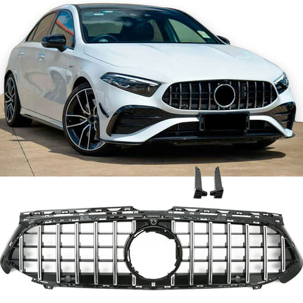 Griglia Panamericana AMG montanti cromati Mercedes W177 V177 Classe A restyling dal 2023