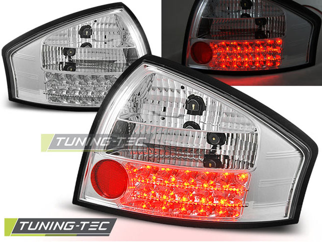 Audi A6 1997-2004 Fanali Posteriori Led Cromati