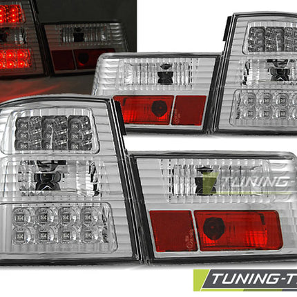 Bmw E34 1988-1995 Berlina Fanali Posteriori Led Cromati