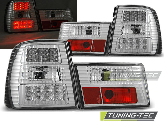 Bmw E34 1988-1995 Berlina Fanali Posteriori Led Cromati