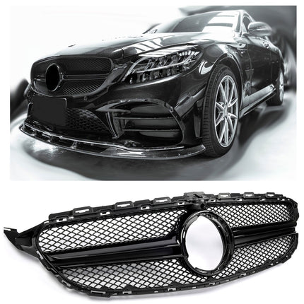 Griglia AMG Look Mercedes W205 Classe C facelift 2018-2021 telecamera 360 gradi V2