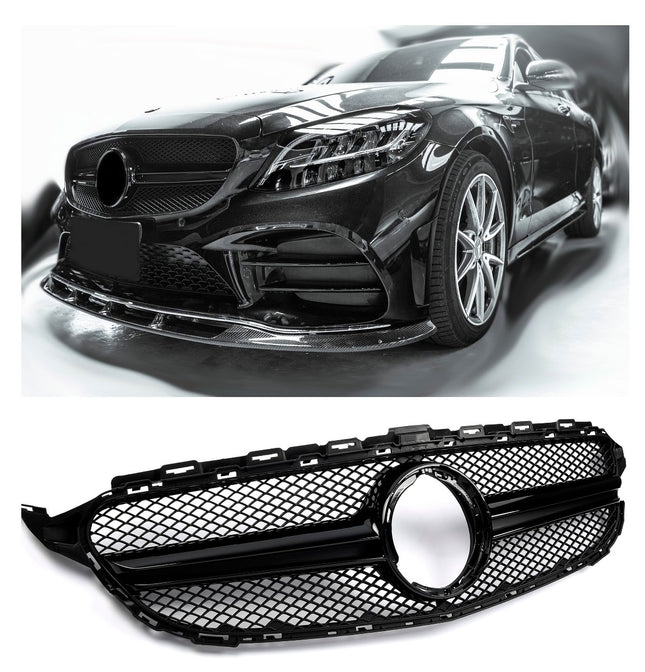 Griglia AMG Look Mercedes W205 Classe C facelift 2018-2021 telecamera 360 gradi