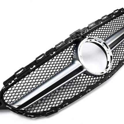 Griglia cromo argento Mercedes W205 Classe C facelift 2018-2021 telecamera 360 gradi