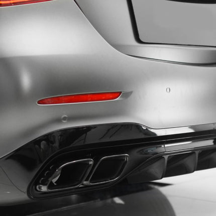 Diffusore con Terminali Neri per Mercedes Classe C W206 / S206 AMG Line 2021-2026 – Art. 206600 - foto 3