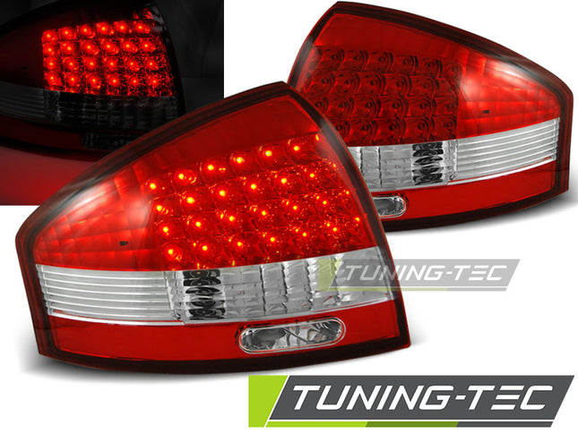 Audi A6 1997-2004 Fanali Posteriori LED Rosso Bianco