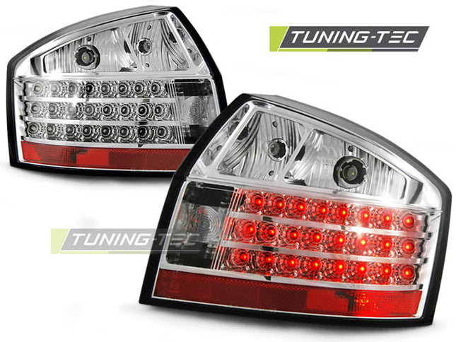 Audi A4 2000-2004 Fanali Posteriori Led Cromati