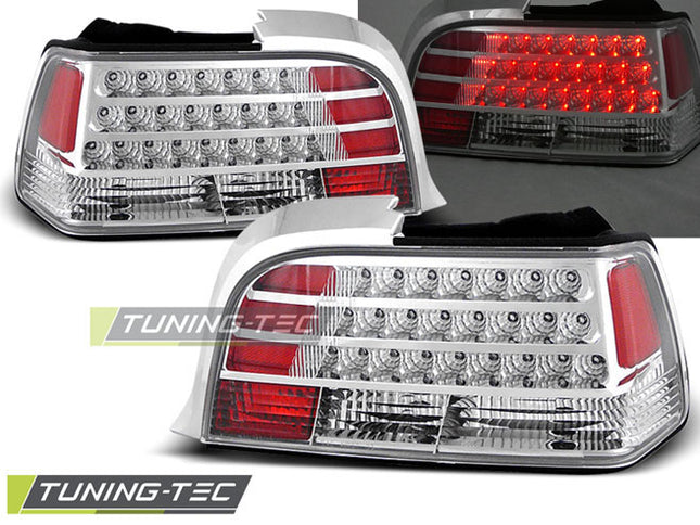 Bmw E36 1990-1999 Coupé Fanali Posteriori Led Cromati
