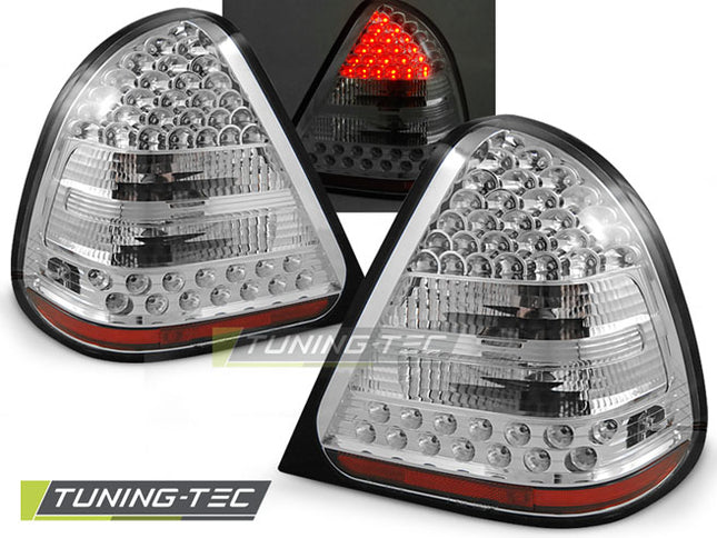 Mercedes W202 1993-2000 Classe C Fanali Posteriori Led Cromati