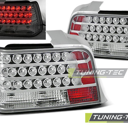 Bmw E36 1990-1999 Berlina Fanali Posteriori Led Cromati