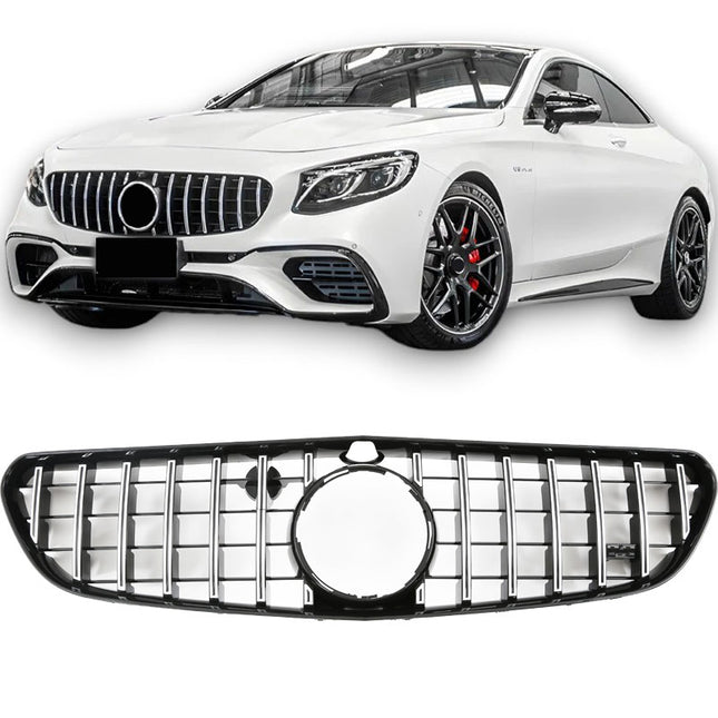 Griglia Panamericana GT montanti cromati Mercedes W217 Classe S Coupe S63 S65 AMG 2014-2018