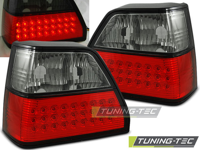 VW Golf 2 1983-1991 Fanali Posteriori LED rosso fumé