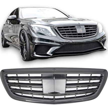 Griglia nero lucido Mercedes W222 Classe S 2013-2020 telecamera 360