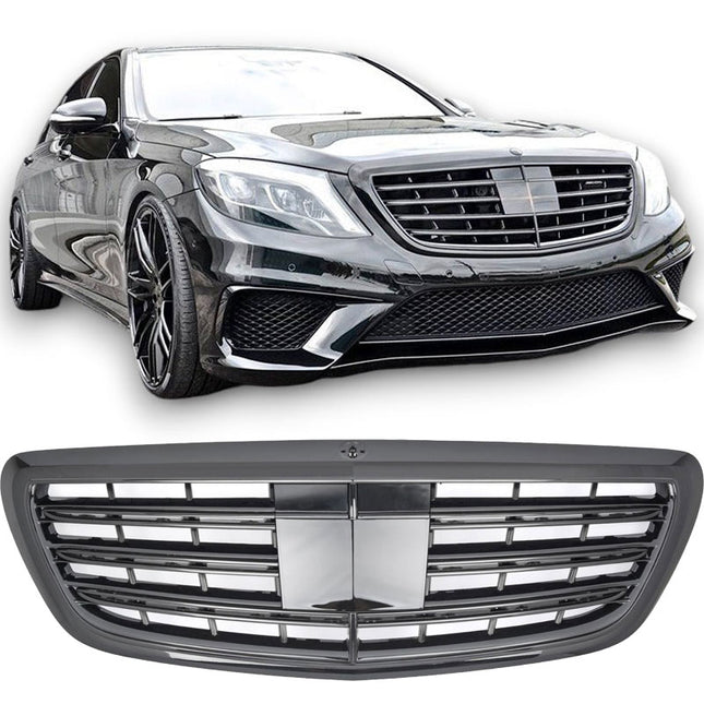 Griglia nero lucido Mercedes W222 Classe S 2013-2020 telecamera 360