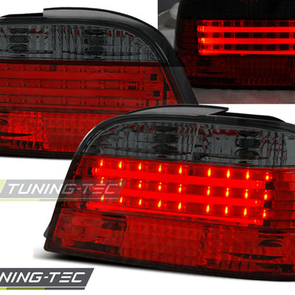 Bmw E38 1994-2001 Fanali Posteriori Led Bar Rosso Fumé