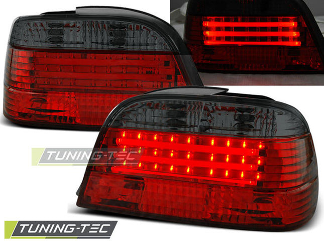 Bmw E38 1994-2001 Fanali Posteriori Led Bar Rosso Fumé